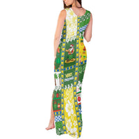 Pitcairn Islands Christmas Tank Maxi Dress Festive Beach Vibes LT05 - Polynesian Pride
