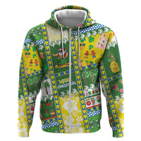 Pitcairn Islands Christmas Zip Hoodie Festive Beach Vibes LT05 Zip Hoodie Colorful - Polynesian Pride