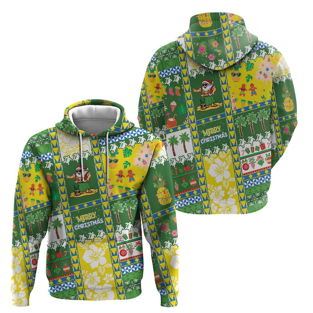 Pitcairn Islands Christmas Zip Hoodie Festive Beach Vibes LT05 - Polynesian Pride