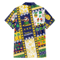 Tokelau Christmas Family Matching Off Shoulder Maxi Dress and Hawaiian Shirt Festive Beach Vibes LT05 - Polynesian Pride