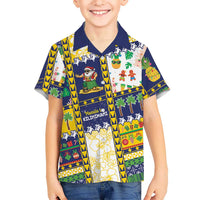 Tokelau Christmas Family Matching Off Shoulder Maxi Dress and Hawaiian Shirt Festive Beach Vibes LT05 Son's Shirt Colorful - Polynesian Pride