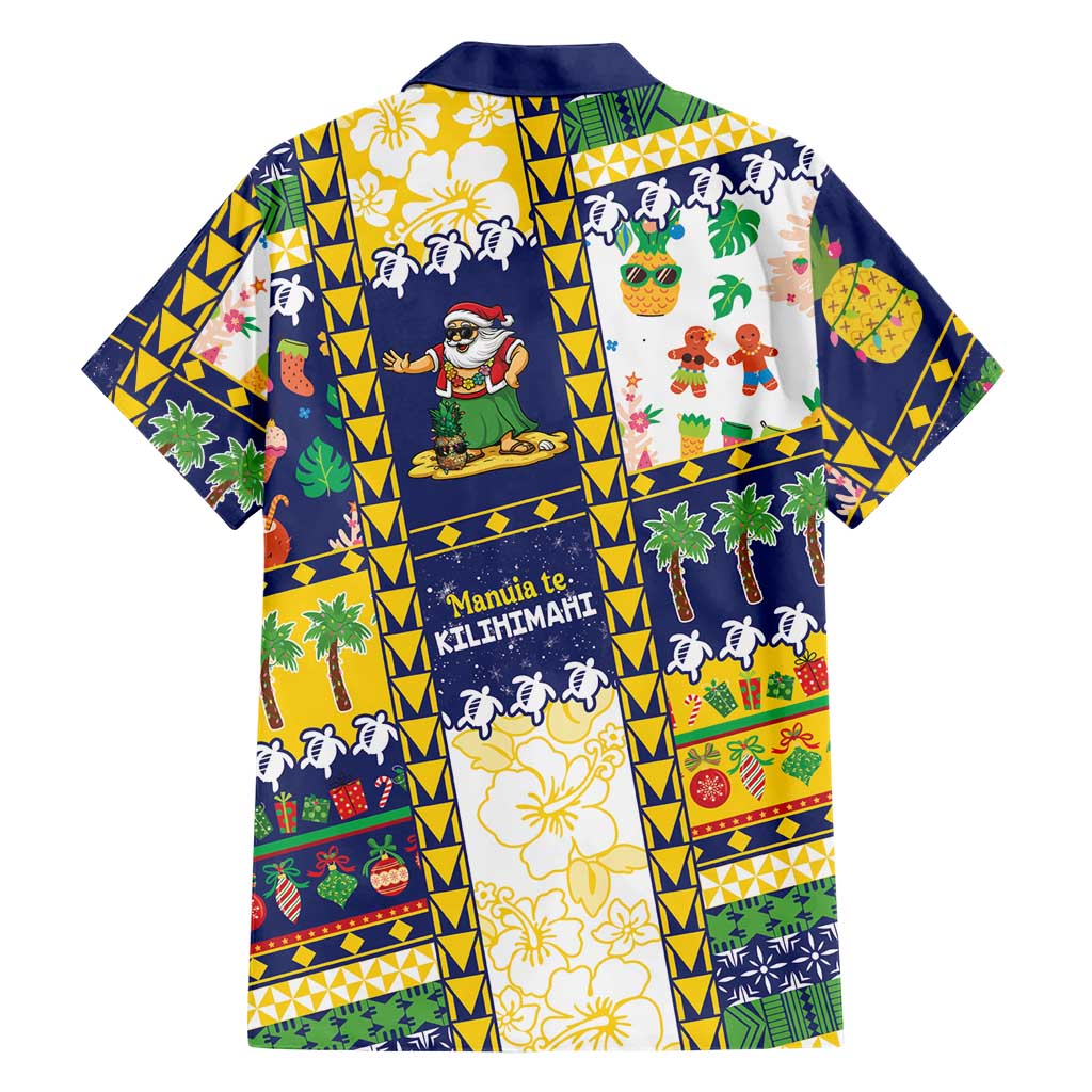 Tokelau Christmas Family Matching Off Shoulder Short Dress and Hawaiian Shirt Festive Beach Vibes LT05 - Polynesian Pride