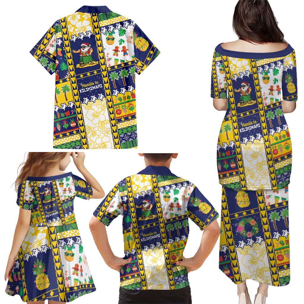 Tokelau Christmas Family Matching Puletasi and Hawaiian Shirt Festive Beach Vibes LT05 - Polynesian Pride