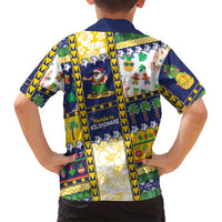 Tokelau Christmas Family Matching Short Sleeve Bodycon Dress and Hawaiian Shirt Festive Beach Vibes LT05 - Polynesian Pride