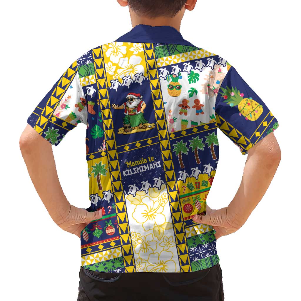 Tokelau Christmas Family Matching Summer Maxi Dress and Hawaiian Shirt Festive Beach Vibes LT05 - Polynesian Pride