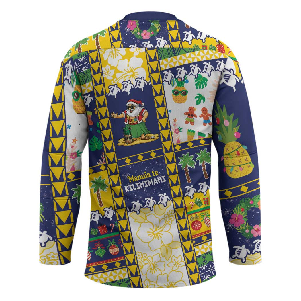 Tokelau Christmas Hockey Jersey Festive Beach Vibes - Polynesian Pride