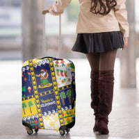 Tokelau Christmas Luggage Cover Festive Beach Vibes - Polynesian Pride