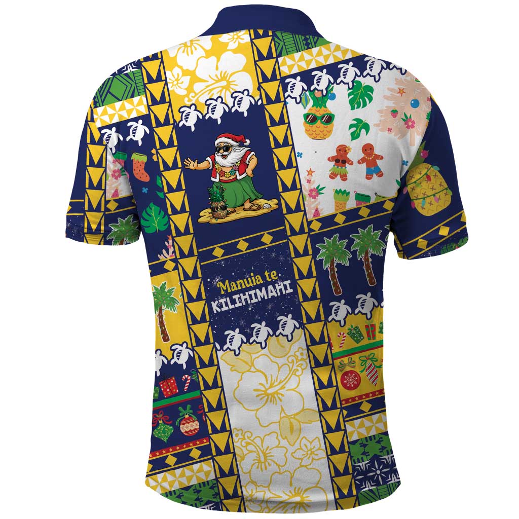 Tokelau Christmas Polo Shirt Festive Beach Vibes LT05 - Polynesian Pride