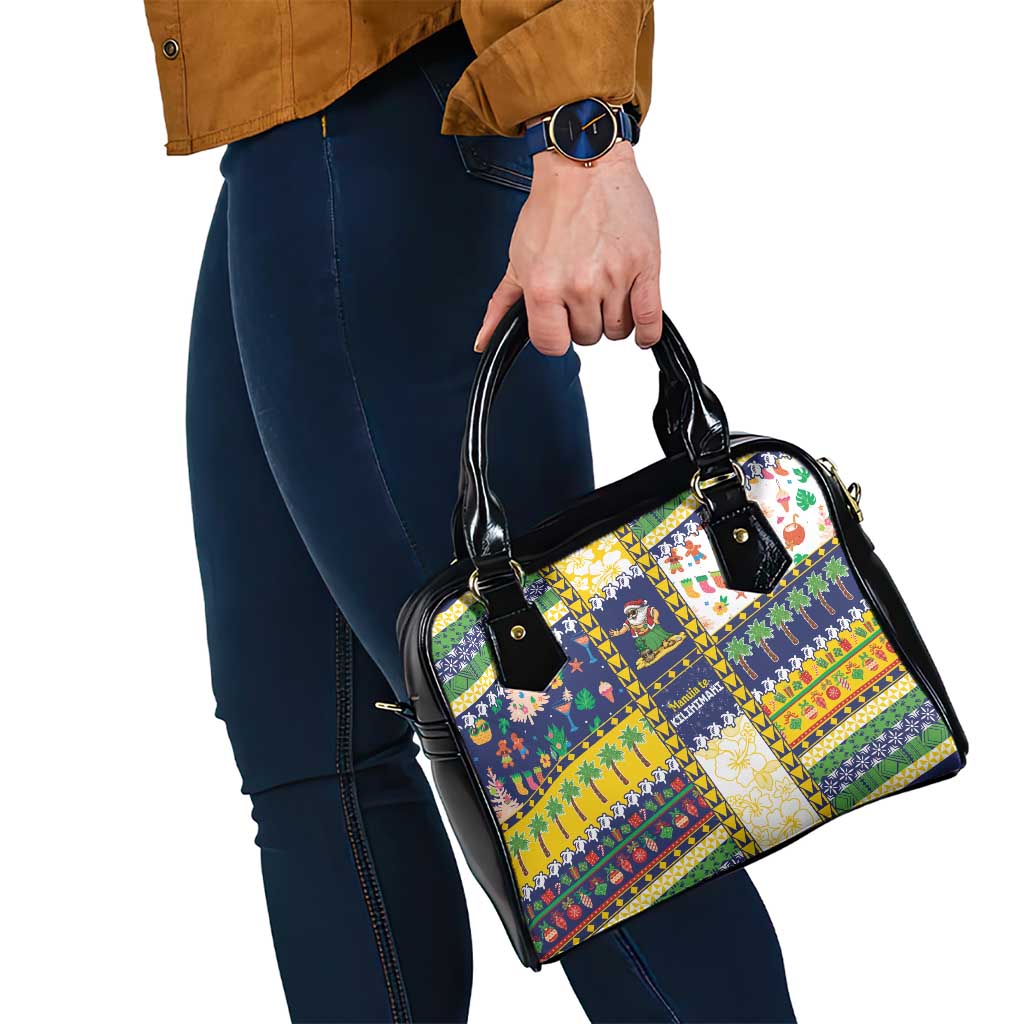 Tokelau Christmas Shoulder Handbag Festive Beach Vibes - Polynesian Pride
