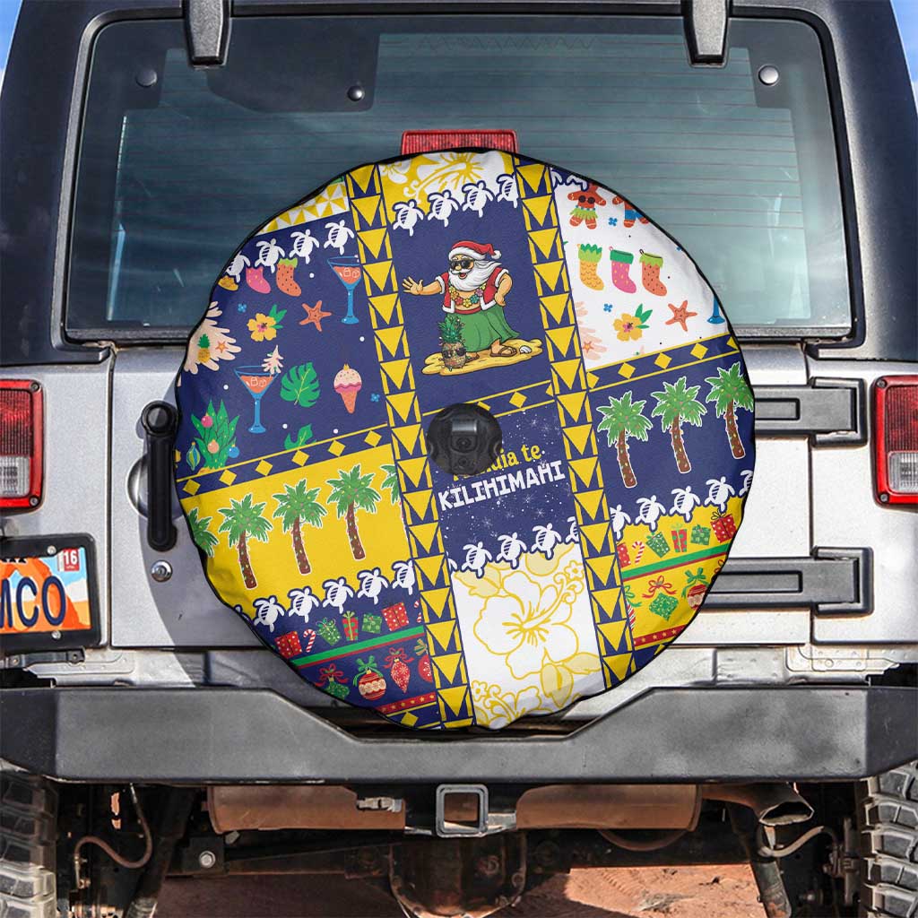 Tokelau Christmas Spare Tire Cover Festive Beach Vibes LT05 Colorful - Polynesian Pride