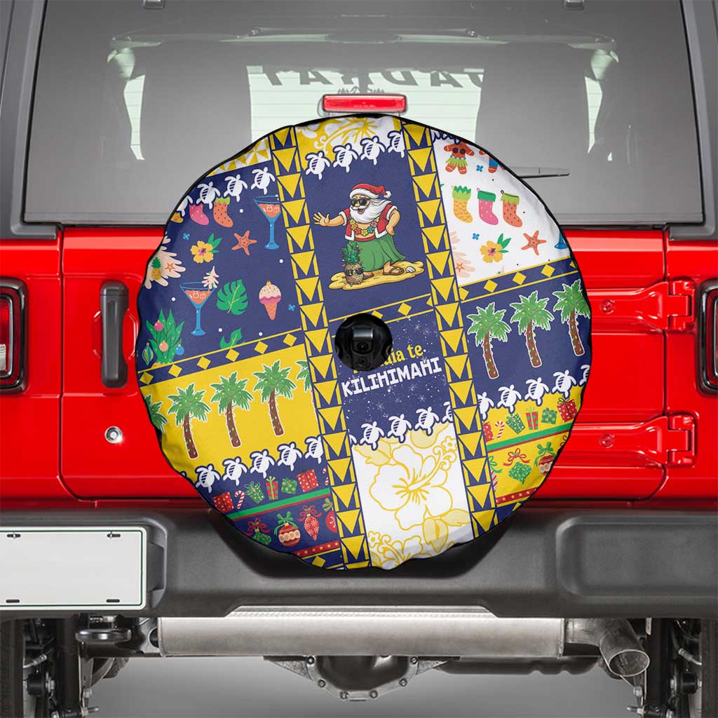 Tokelau Christmas Spare Tire Cover Festive Beach Vibes LT05 - Polynesian Pride