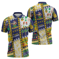 Tokelau Christmas Zipper Polo Shirt Festive Beach Vibes - Polynesian Pride