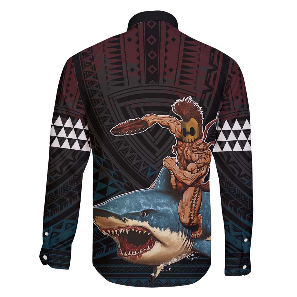 Hawaii Ikaika Family Matching Puletasi and Hawaiian Shirt Hawaiian Mythic Koa Tribal Warrior LT05 - Polynesian Pride