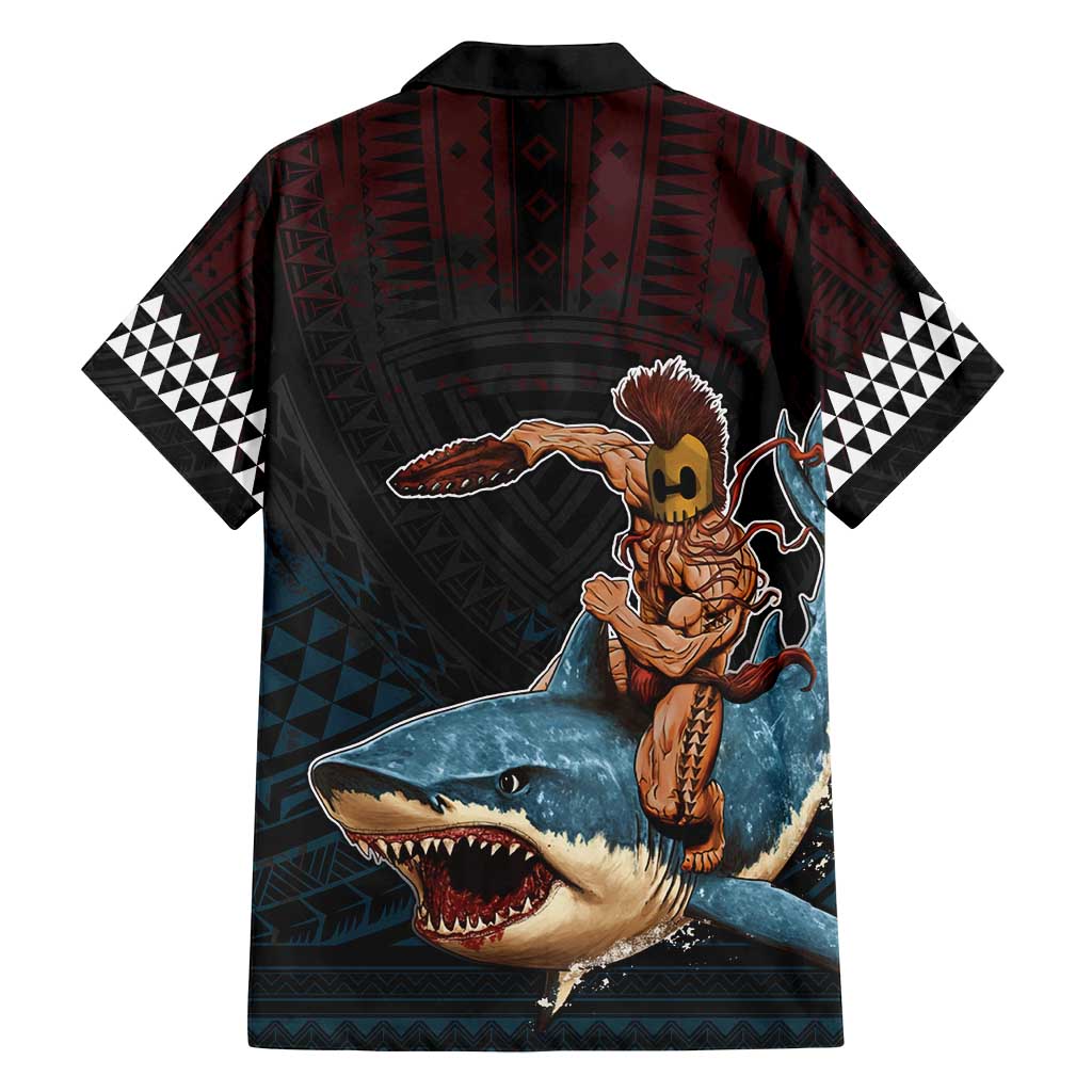 Hawaii Ikaika Family Matching Tank Maxi Dress and Hawaiian Shirt Hawaiian Mythic Koa Tribal Warrior