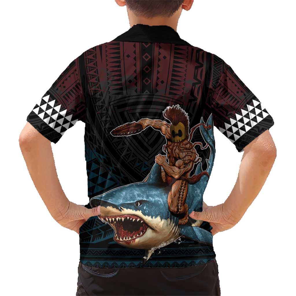 Hawaii Ikaika Kid Hawaiian Shirt Hawaiian Mythic Koa Tribal Warrior