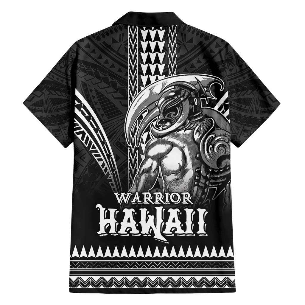 Hawaiian Ikaika Warrior Family Matching Off Shoulder Maxi Dress and Hawaiian Shirt Tribal Pattern LT05 - Polynesian Pride