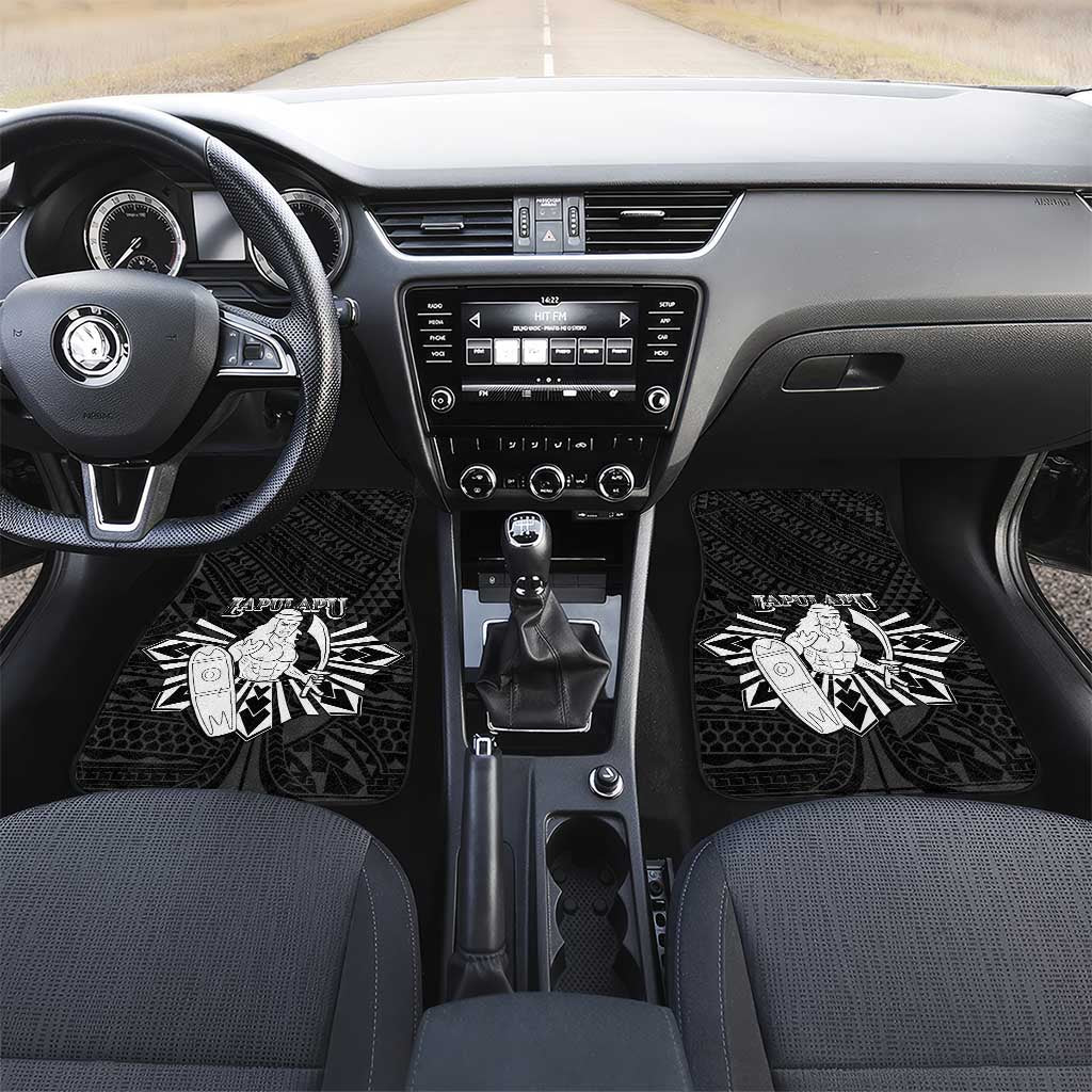 Philippines Tribal Car Mats King Lapu Lapu Black Version
