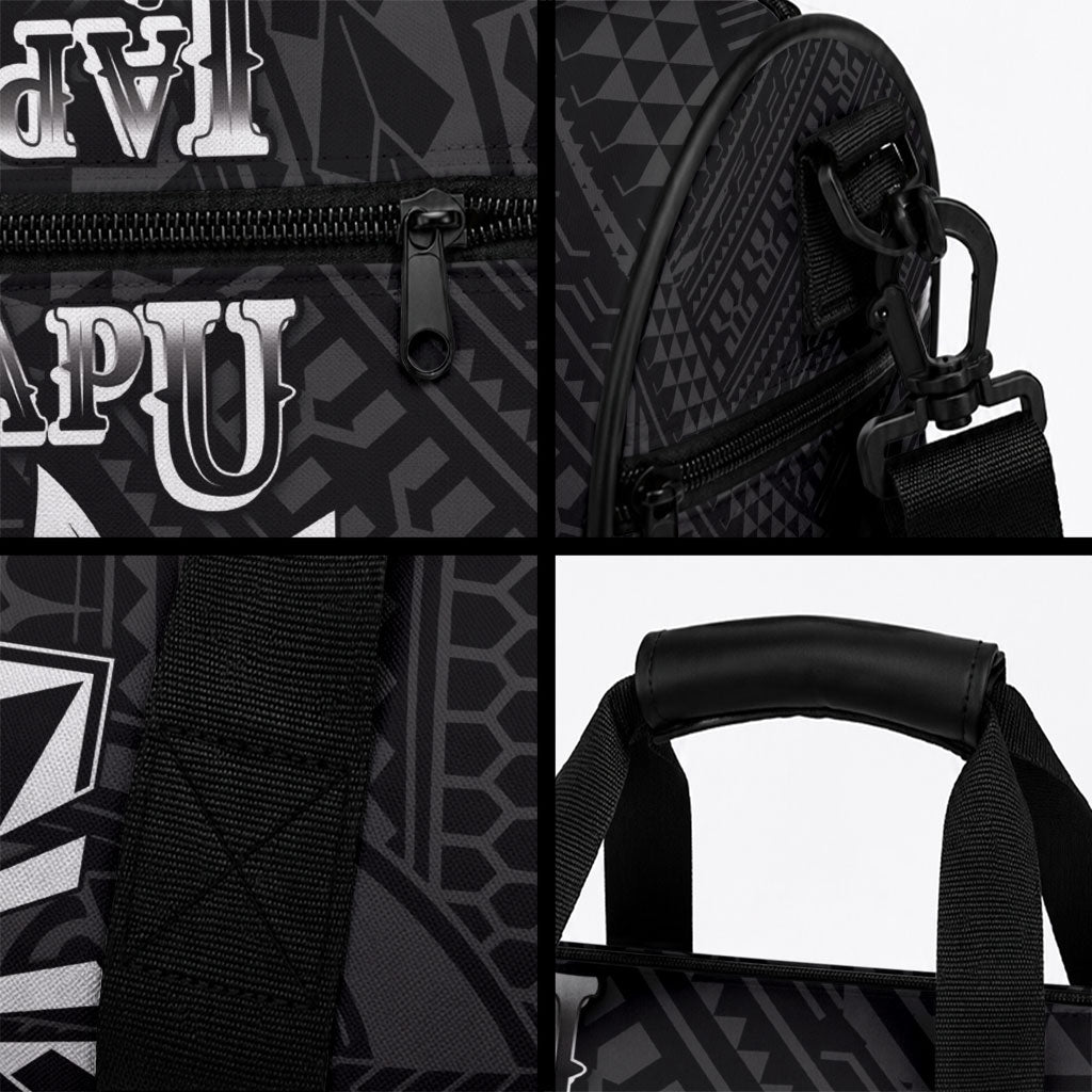 Philippines Tribal Duffle Bag King Lapu Lapu Black Version
