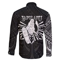Philippines Tribal Family Matching Short Sleeve Bodycon Dress and Hawaiian Shirt King Lapu Lapu Black Version LT05 - Polynesian Pride