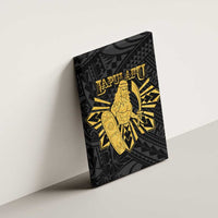 Philippines Tribal Canvas Wall Art King Lapu Lapu Gold Version