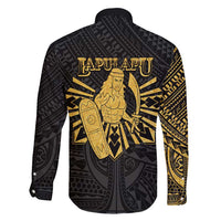 Philippines Tribal Family Matching Summer Maxi Dress and Hawaiian Shirt King Lapu Lapu Gold Version LT05 - Polynesian Pride
