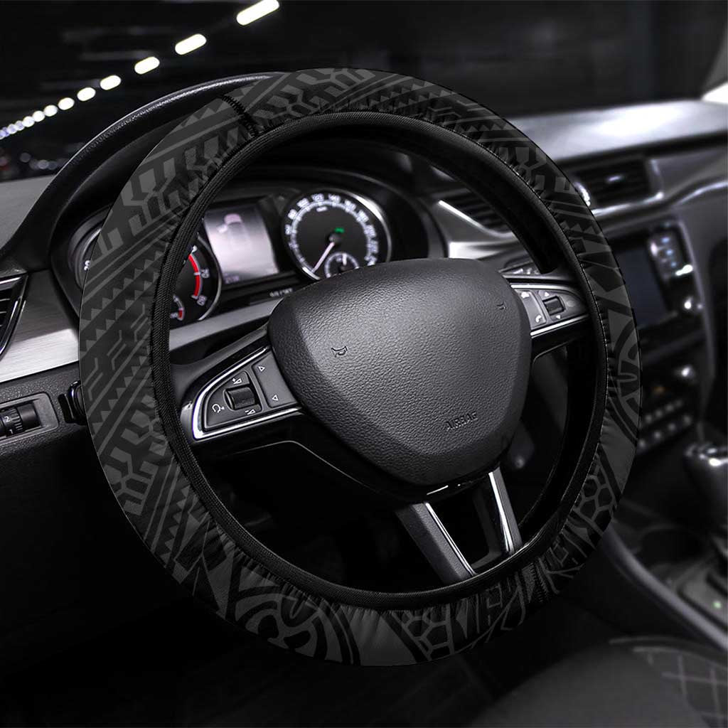 Philippines Tribal Steering Wheel Cover King Lapu Lapu Gold Version LT05 Universal Fit Gold - Polynesian Pride