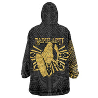 Philippines Tribal Wearable Blanket Hoodie King Lapu Lapu Gold Version LT05 - Polynesian Pride