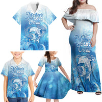 Mother's Love Is Deeper Than Ocean Family Matching Off Shoulder Maxi Dress and Hawaiian Shirt Polynesian Style LT05 - Polynesian Pride