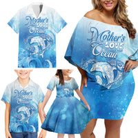 Mother's Love Is Deeper Than Ocean Family Matching Off Shoulder Short Dress and Hawaiian Shirt Polynesian Style LT05 - Polynesian Pride