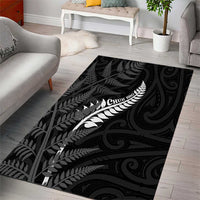 New Zealand Chur Bro Area Rug Maori Koru With Silver Fern