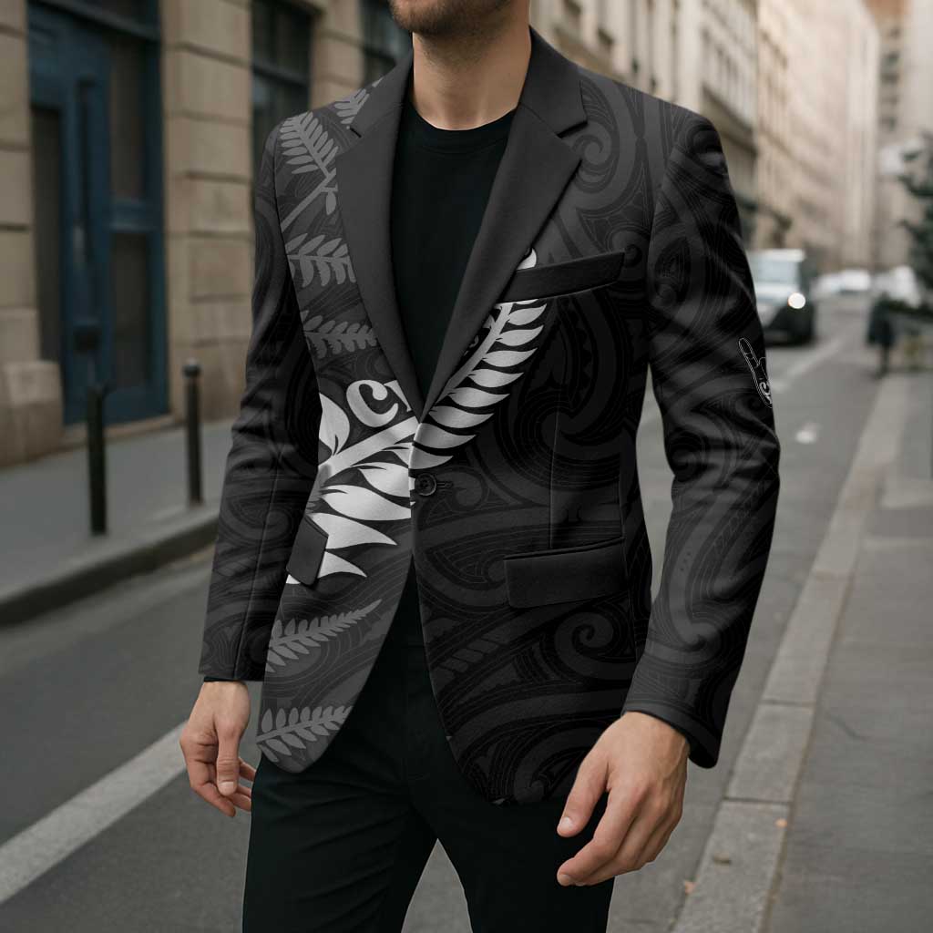 Personalised New Zealand Chur Bro Blazer Maori Koru With Silver Fern