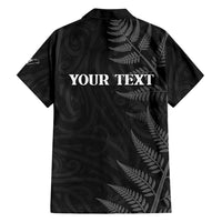 Personalised New Zealand Chur Bro Family Matching Off Shoulder Maxi Dress and Hawaiian Shirt Maori Koru With Silver Fern LT05 - Polynesian Pride