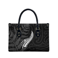 New Zealand Chur Bro Leather Bag Maori Koru With Silver Fern