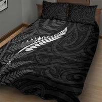 New Zealand Chur Bro Quilt Bed Set Maori Koru With Silver Fern