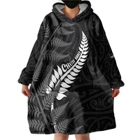 Personalised New Zealand Chur Bro Wearable Blanket Hoodie Maori Koru With Silver Fern LT05 - Polynesian Pride