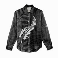 Personalised New Zealand Chur Bro Women Casual Shirt Maori Koru With Silver Fern LT05 - Polynesian Pride