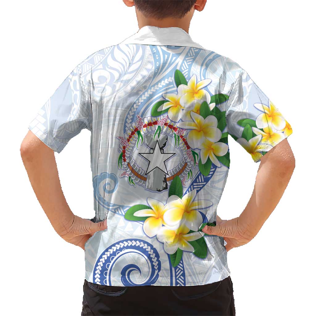 Northern Mariana Islands Chamorro Family Matching Short Sleeve Bodycon Dress and Hawaiian Shirt Plumeria Curves Style White Version LT05 - Polynesian Pride