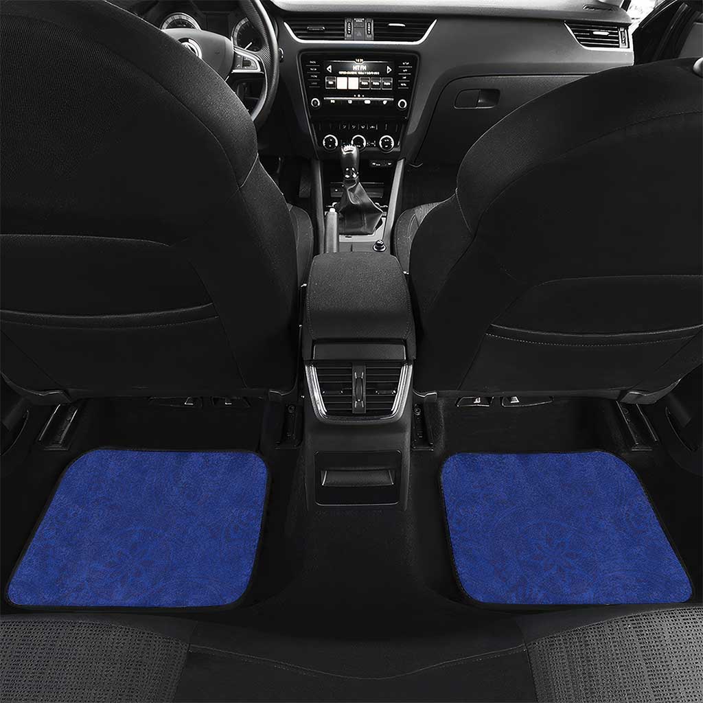 Northern Mariana Islands Car Mats Polynesian Pattern With Frangipani