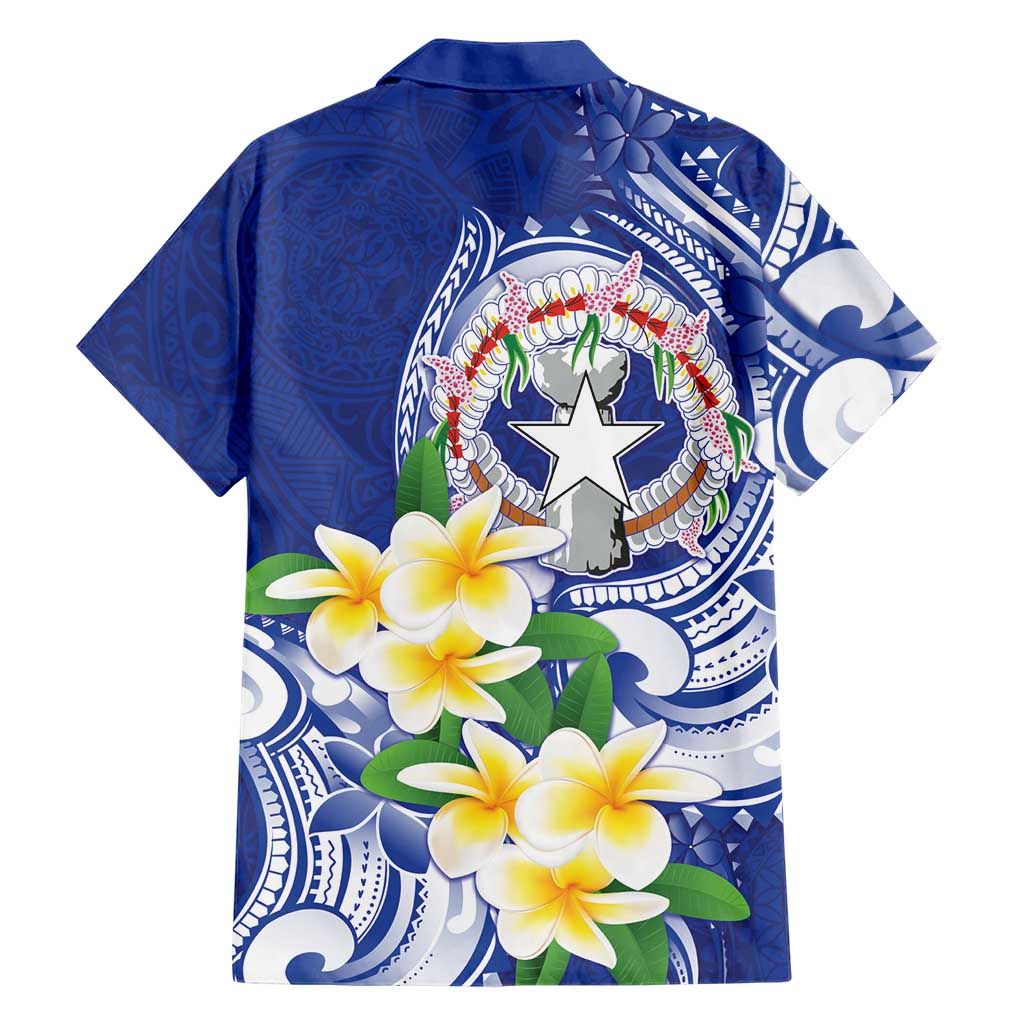 Northern Mariana Islands Family Matching Short Sleeve Bodycon Dress and Hawaiian Shirt Polynesian Pattern With Frangipani LT05 - Polynesian Pride
