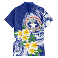 Northern Mariana Islands Family Matching Tank Maxi Dress and Hawaiian Shirt Polynesian Pattern With Frangipani LT05 - Polynesian Pride