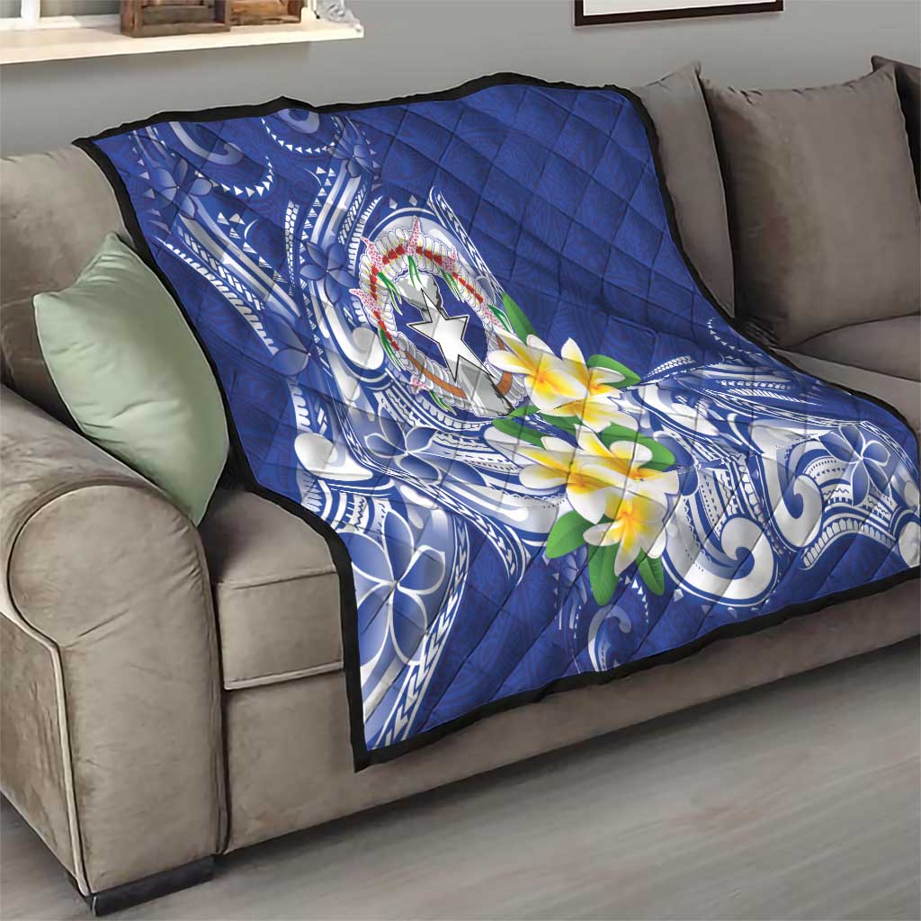 Northern Mariana Islands Quilt Polynesian Pattern With Frangipani