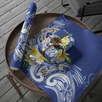 Northern Mariana Islands Wrapping Paper Polynesian Pattern With Frangipani