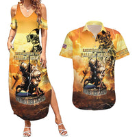 Hawaii Memorial Day Couples Matching Summer Maxi Dress and Hawaiian Shirt Remember Their Sacrifice LT05 Yellow - Polynesian Pride
