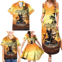Hawaii Memorial Day Family Matching Summer Maxi Dress and Hawaiian Shirt Remember Their Sacrifice LT05 - Polynesian Pride