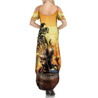 Hawaii Memorial Day Family Matching Summer Maxi Dress and Hawaiian Shirt Remember Their Sacrifice LT05 - Polynesian Pride