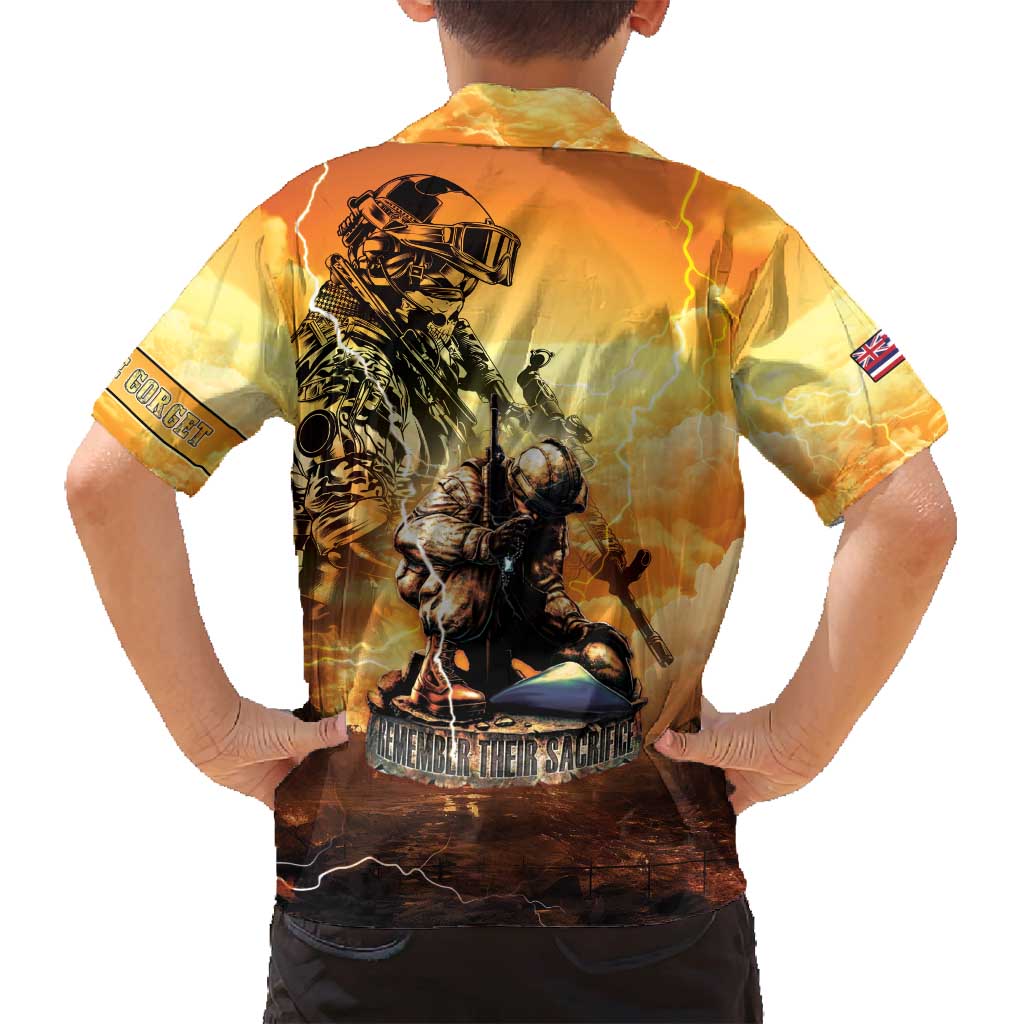 Hawaii Memorial Day Family Matching Tank Maxi Dress and Hawaiian Shirt Remember Their Sacrifice LT05 - Polynesian Pride