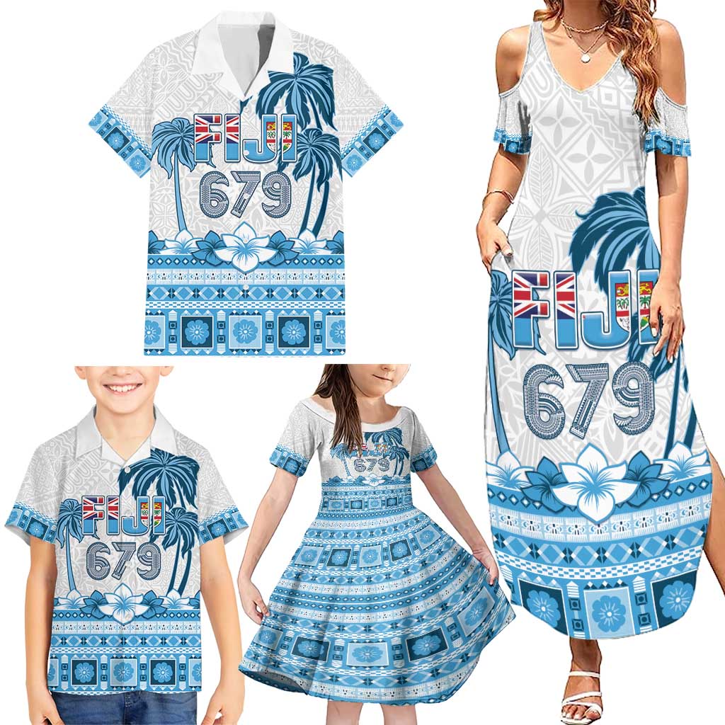 Fiji 679 Constitution Day Family Matching Summer Maxi Dress and Hawaiian Shirt Fijian Tapa Pattern LT05 - Polynesian Pride