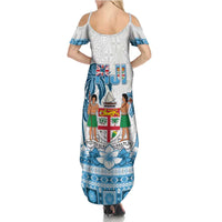 Fiji 679 Constitution Day Family Matching Summer Maxi Dress and Hawaiian Shirt Fijian Tapa Pattern LT05 - Polynesian Pride
