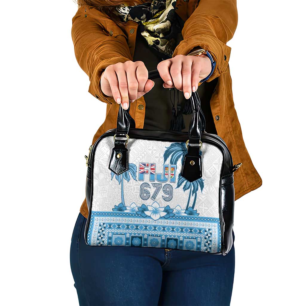Fiji 679 Constitution Day Shoulder Handbag Fijian Tapa Pattern