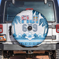 Fiji 679 Constitution Day Spare Tire Cover Fijian Tapa Pattern LT05 Blue - Polynesian Pride